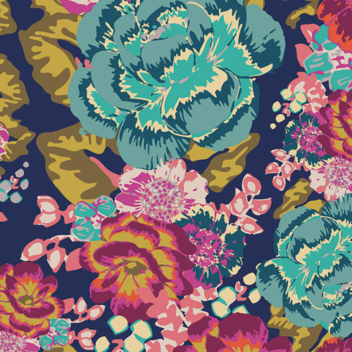 Colour Single Stretch Cotton Bright Floral AGF Boho