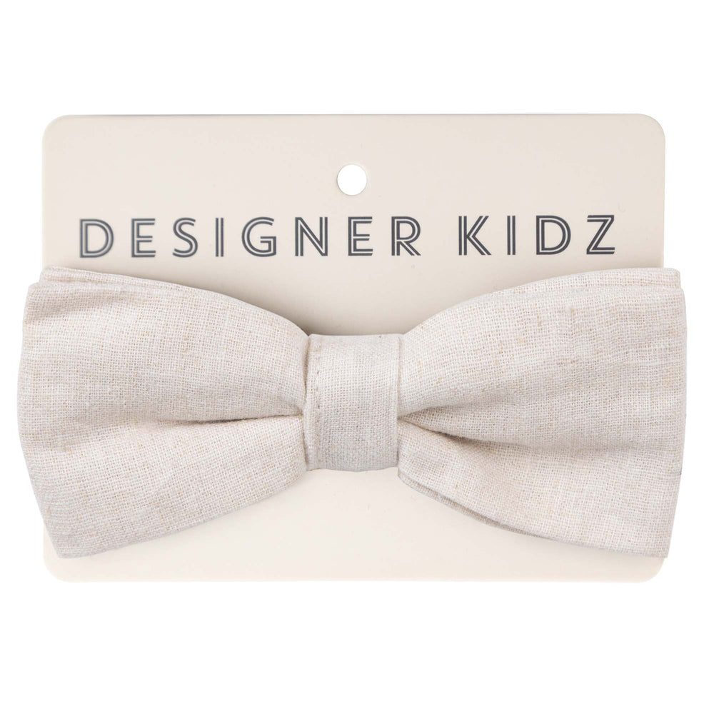 Finley Linen Bow Tie - Sand