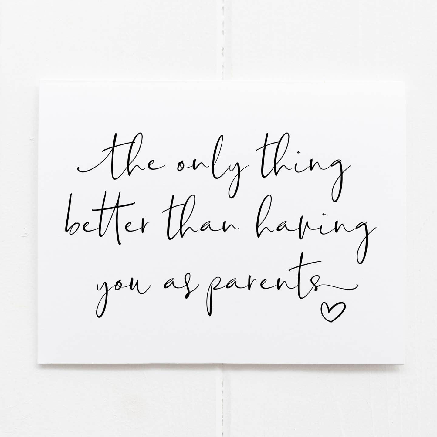 Pregnancy Announcement Card For Parents Promoted To Grandparents