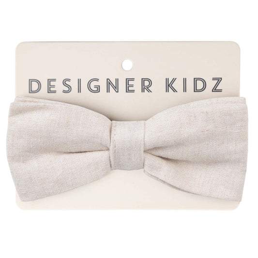 Finley Linen Bow Tie - Sand