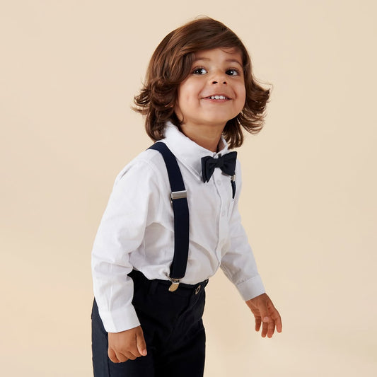 Bradley Boys Suspenders - Black