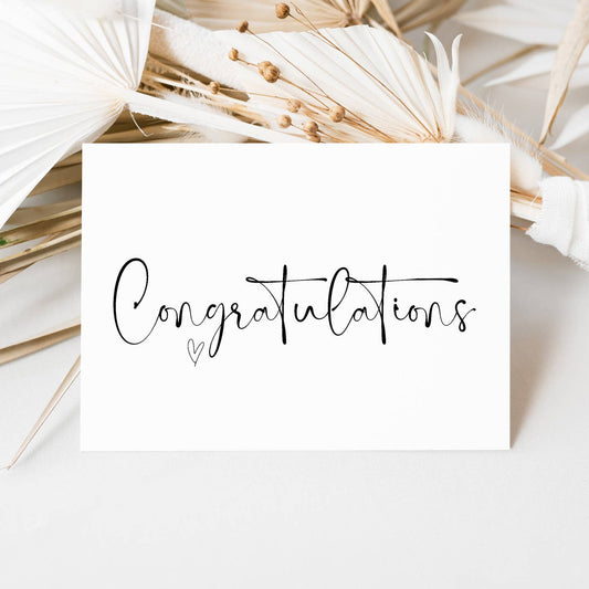 Congratulations Card For Parents, Weddings, Engagements