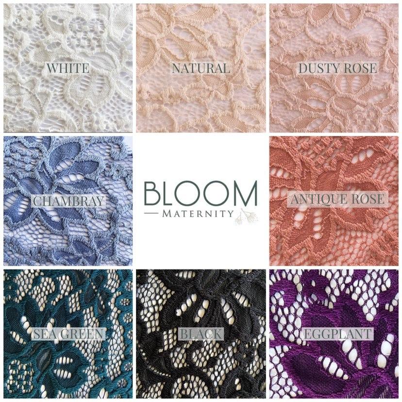 Lace Crop Top - Bloom Maternity Gowns