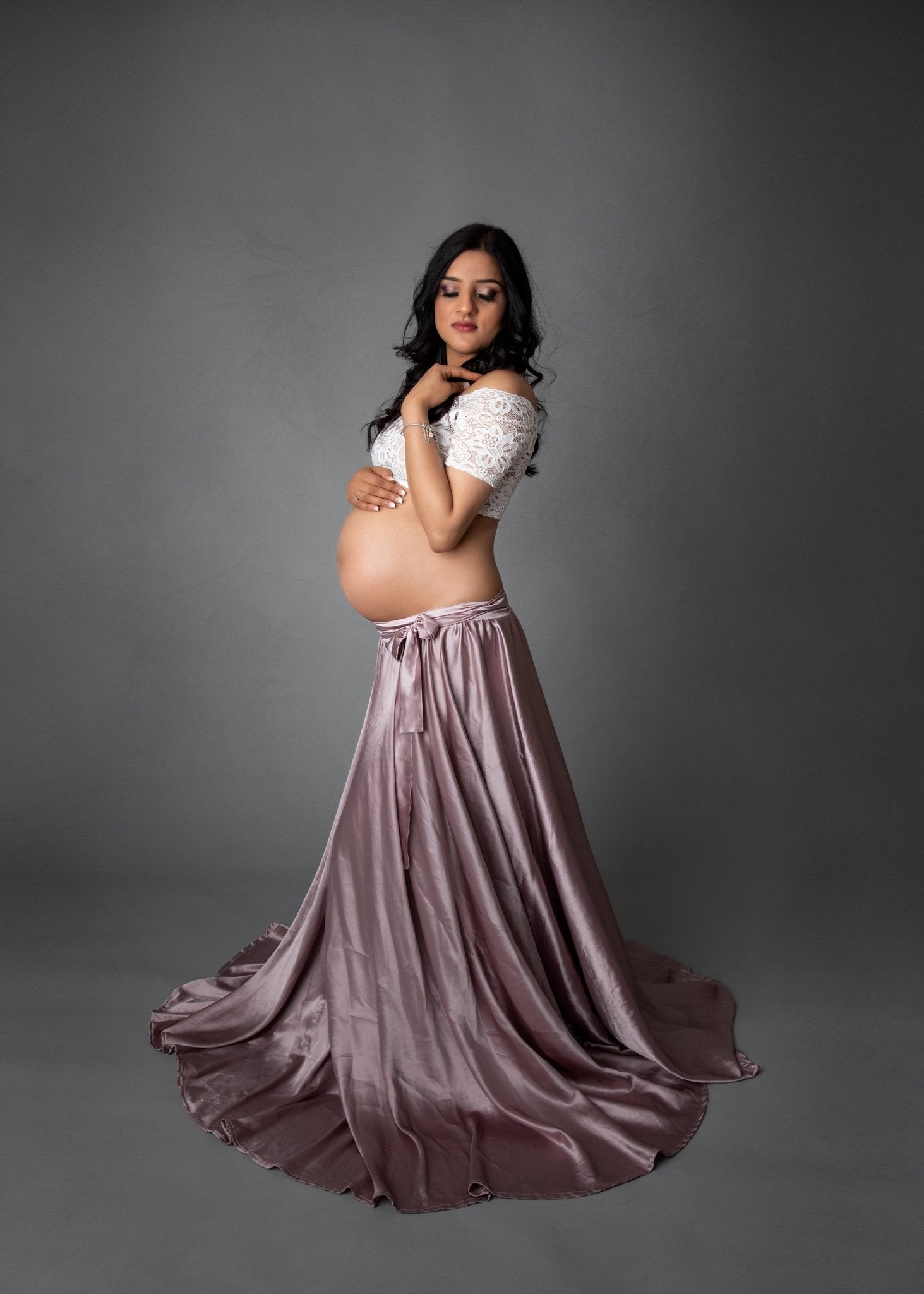 Lace Crop Top - Bloom Maternity Gowns