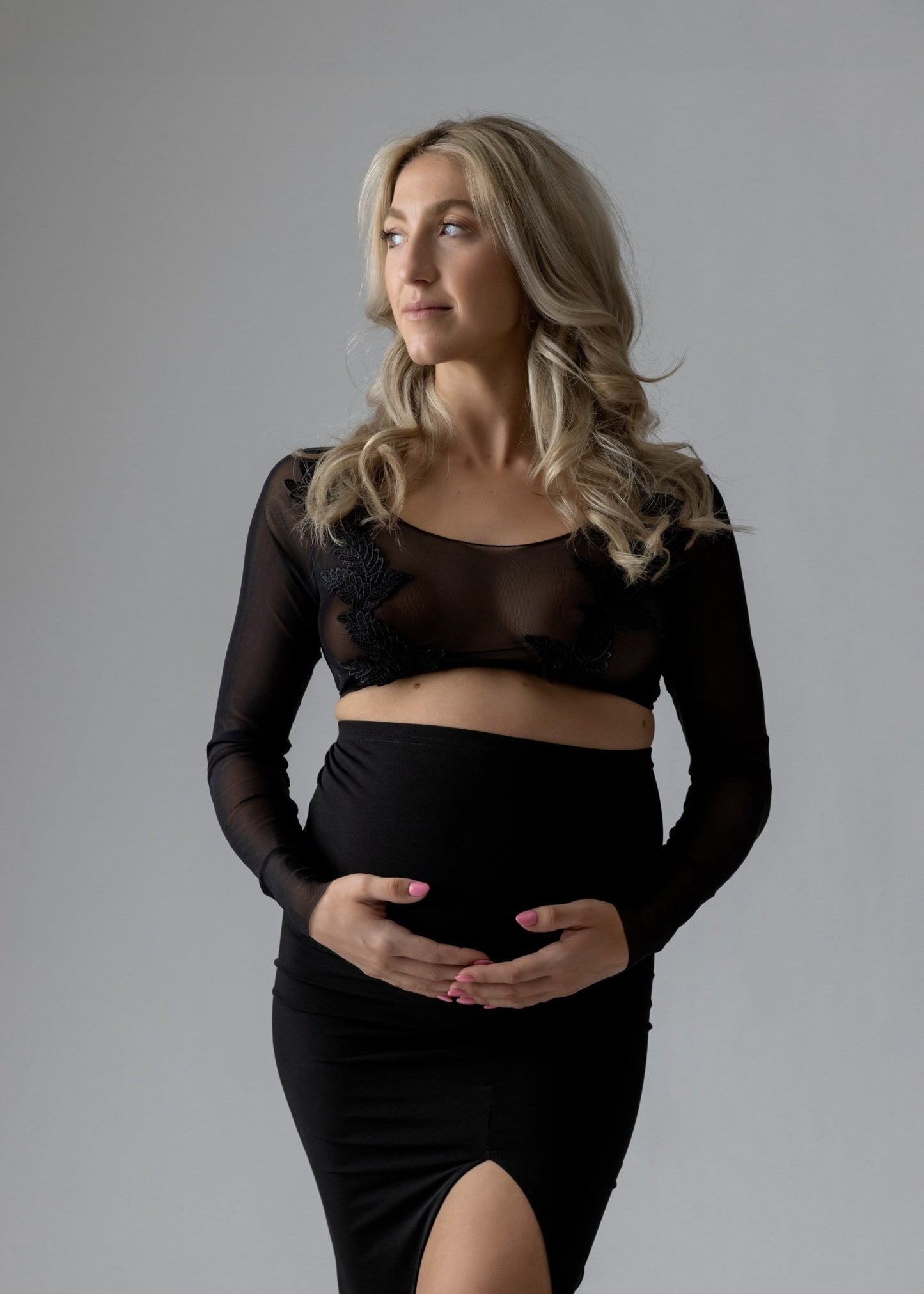 Split Midi Skirt - Made to Order - Bloom Maternity Gowns