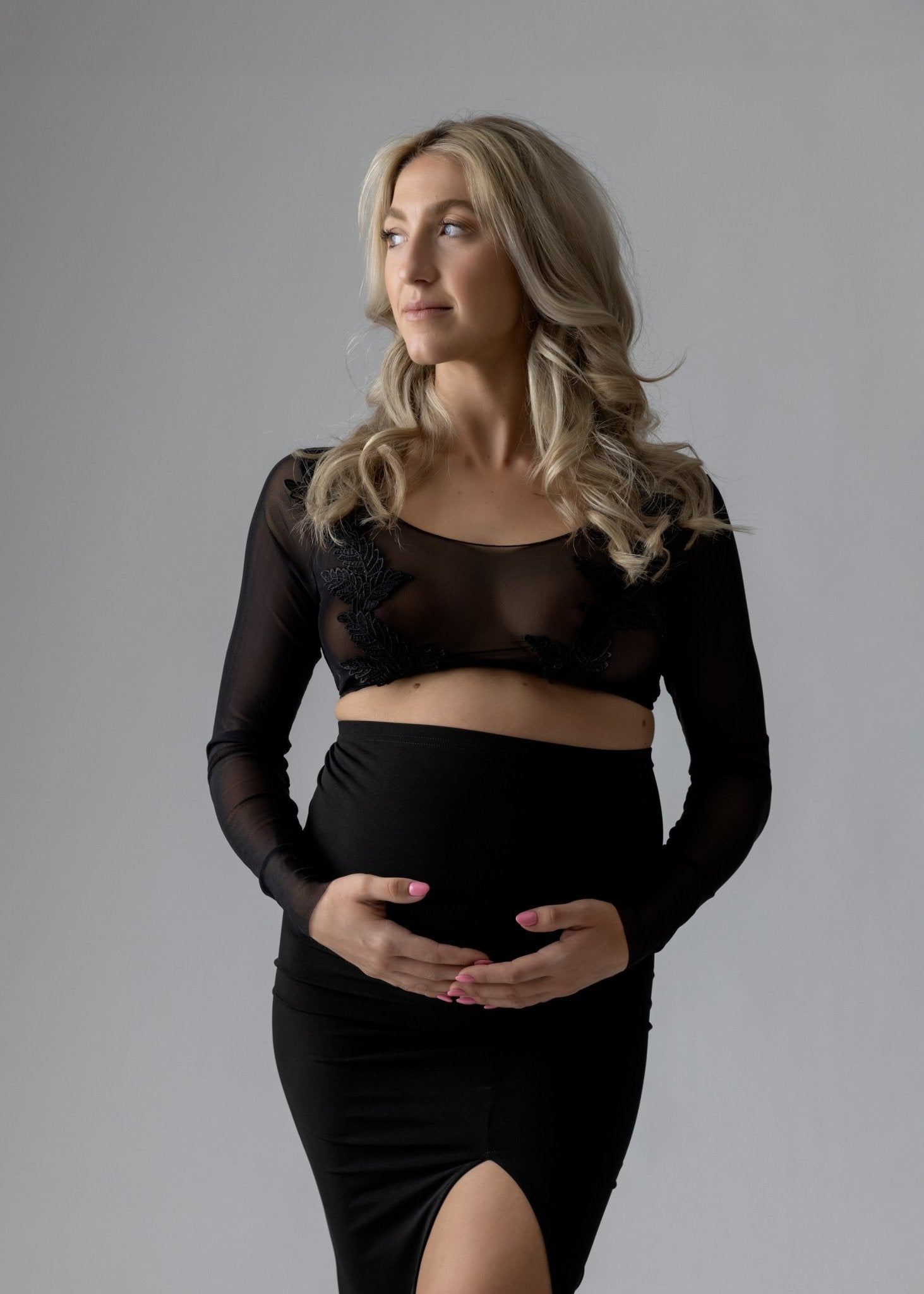 Split Midi Skirt - Made to Order - Bloom Maternity Gowns