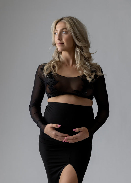 Split Midi Skirt - Made to Order - Bloom Maternity Gowns